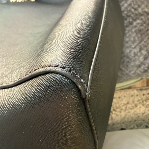 Michael Kors Black Tote with Gold Chain - Picture 10 of 12